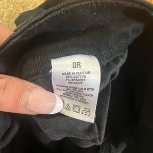 aeropostale black super high rise black jegging